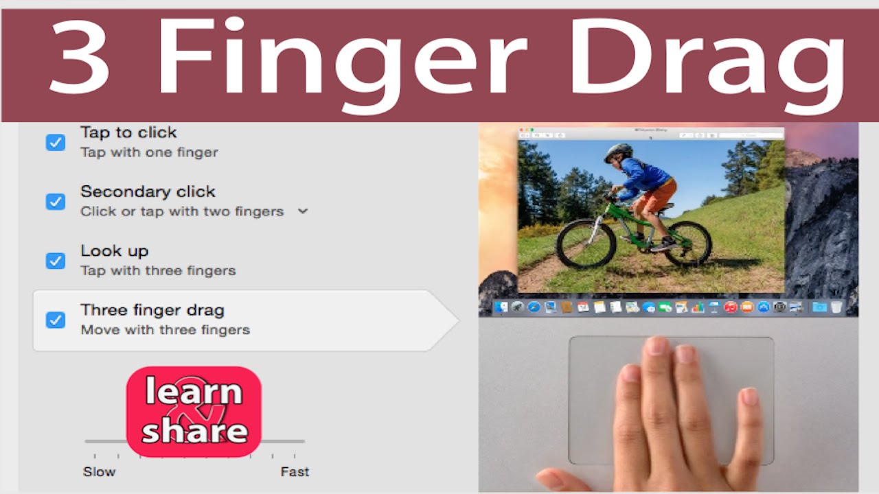 youtube how do you use 3 finge for mac