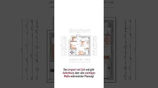 Mit nur einem Klick eine automatische Außenbemaßung erzeugen! #architecture #homedesign #home #cad