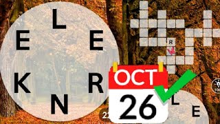 WORDSCAPES DAILY PUZZLE  TODAY October 26  answers cheats cheat Answers