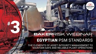Asset Integrity Programs in Support of the PSM Program for Egypt