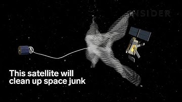 This satellite will clean up space junk with a net gun