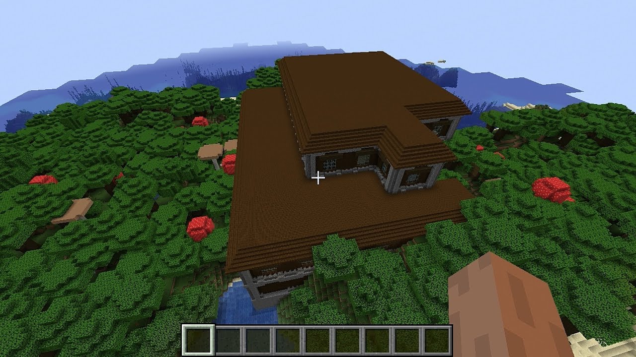 Minecraft 1 14 Seed 170 Woodland Mansion On Survival Island Youtube