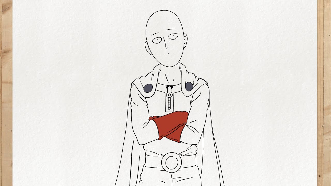 Como dibujar a SAITAMA CUERPO COMPLETO (de ONE PUNCH MAN) - paso a paso y  facil tutorial - thptnganamst.edu.vn