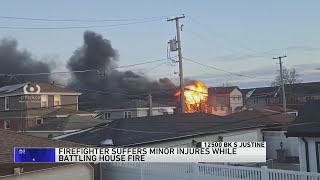 CFD firefighter injured while batting house fire on Far South Side