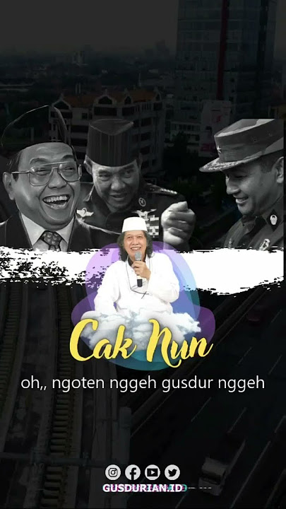 GUYONAN CAK NUN'PIYE LE?ENAK JAMANKU TO?#soeharto #caknun #gusdur #soekarno