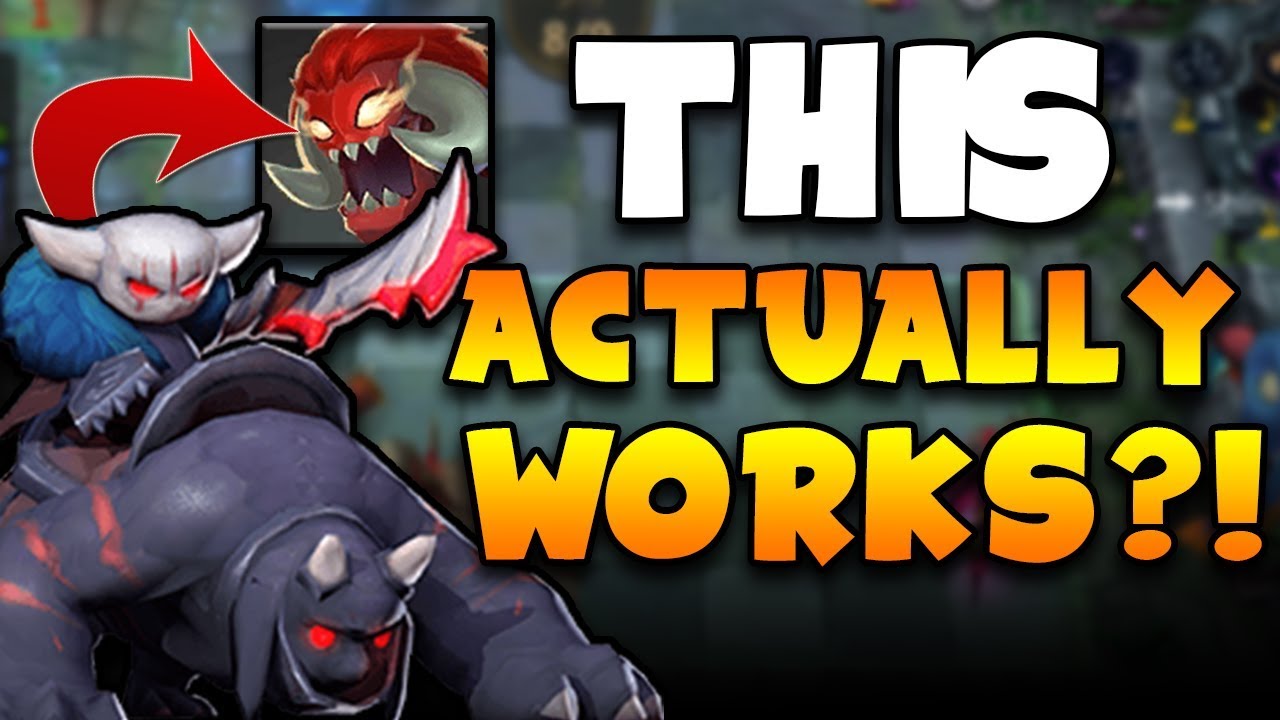 Frantic Mask.. on Hell Knight?! Insane 1v1 battle late game! | Auto Chess Glacier Knight Guide