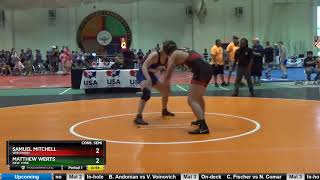 Junior 195 Samuel Mitchell Wisconsin Vs Matthew Werts New York