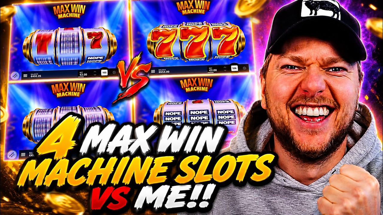 4 MAX WIN MACHINE SLOTS VS ME!! WILL IT MA[...]