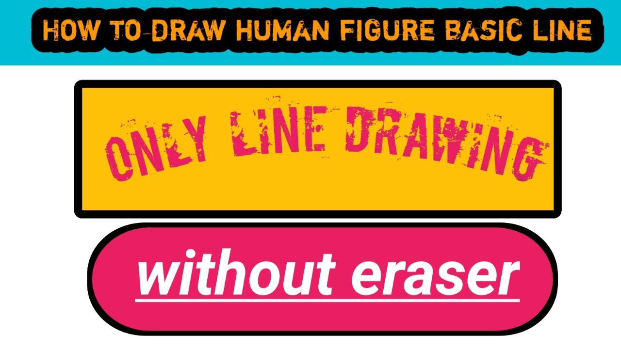 #How to draw human figure basic lines || only line drawing@@|| Use only