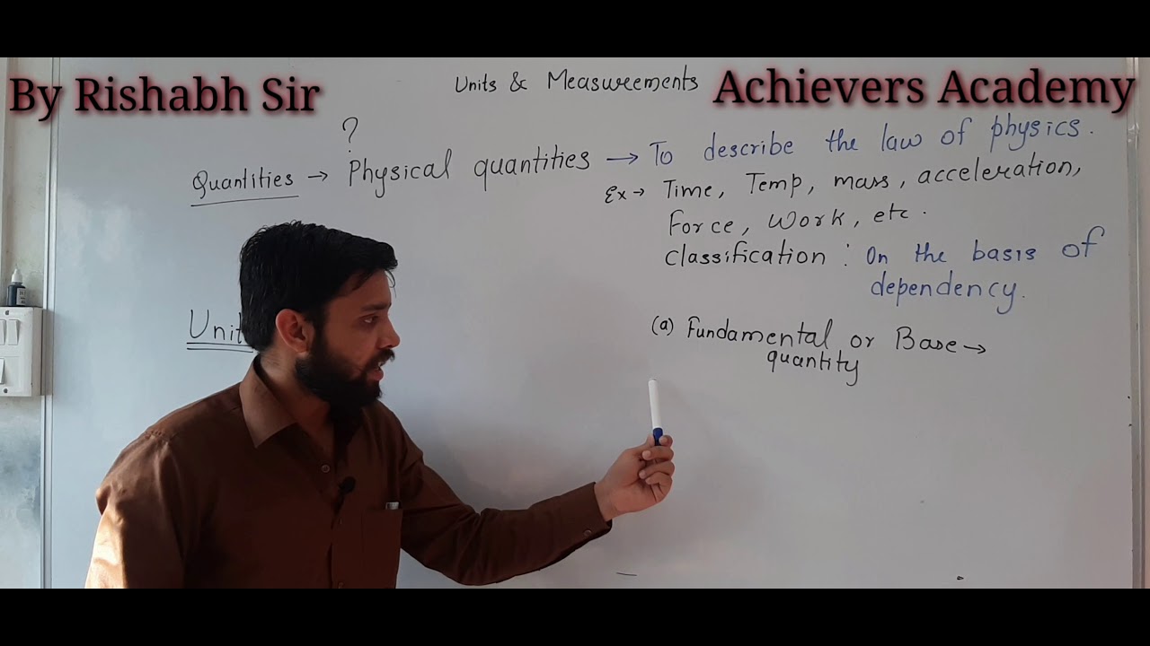 MY ACHIEVERS ACADEMY Unit and Measurement Basics