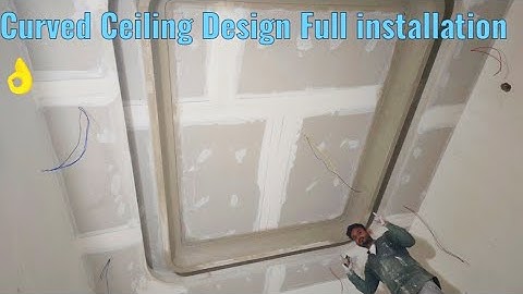 Haw To install Best Gypsum Ceiling Design Curved Canvas parttrn watch the video ☝️