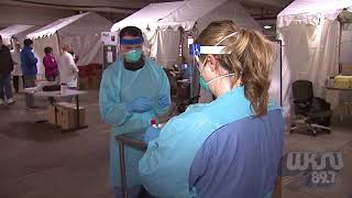 WKSU News: Cleveland Clinic/University Hospitals offer drive-thru Coronavirus testing