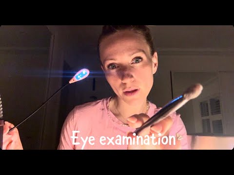 ASMR Eye Exam 🧐 Personal Attention & Subtle Mouth Sounds 👁️✨