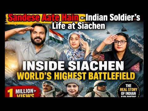 Soldier's Life at Siachen || Sandese Aate Hain || #indianarmy #curlytales  || Pakistani Reaction 