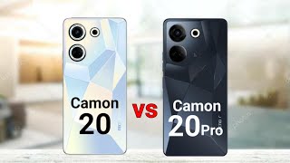 Tecno Camon 20 vs Tecno Camon 20 Pro