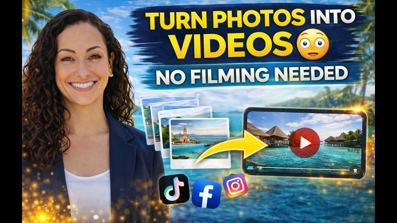 Turn Photos into VIRAL Travel Videos Using AI 🤯