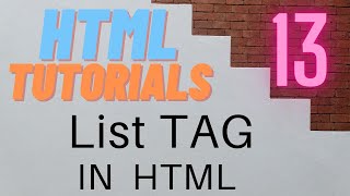 List tag in HTML | Part-13 | HTML Tutorial in Hindi | Complete HTML Tutorial