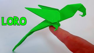 🦜 como hacer un loro de papel, origami fácil, papiroflexia | mi denali