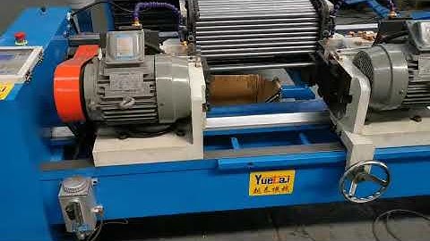 steel pipe chamfering machine working video