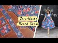 [DIY] Simple ZERO-WASTE tiered dress! Quick & easy to make :)