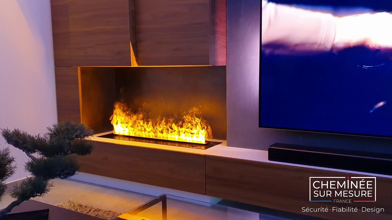 Cheminée intelligente à vapeur d'eau flamme 3D