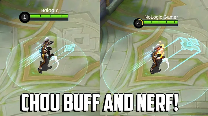 CHOU'S NEW BUFF AND NERF IN NEW UPDATE! | MOBILE LEGENDS - UPDATES | MLBB