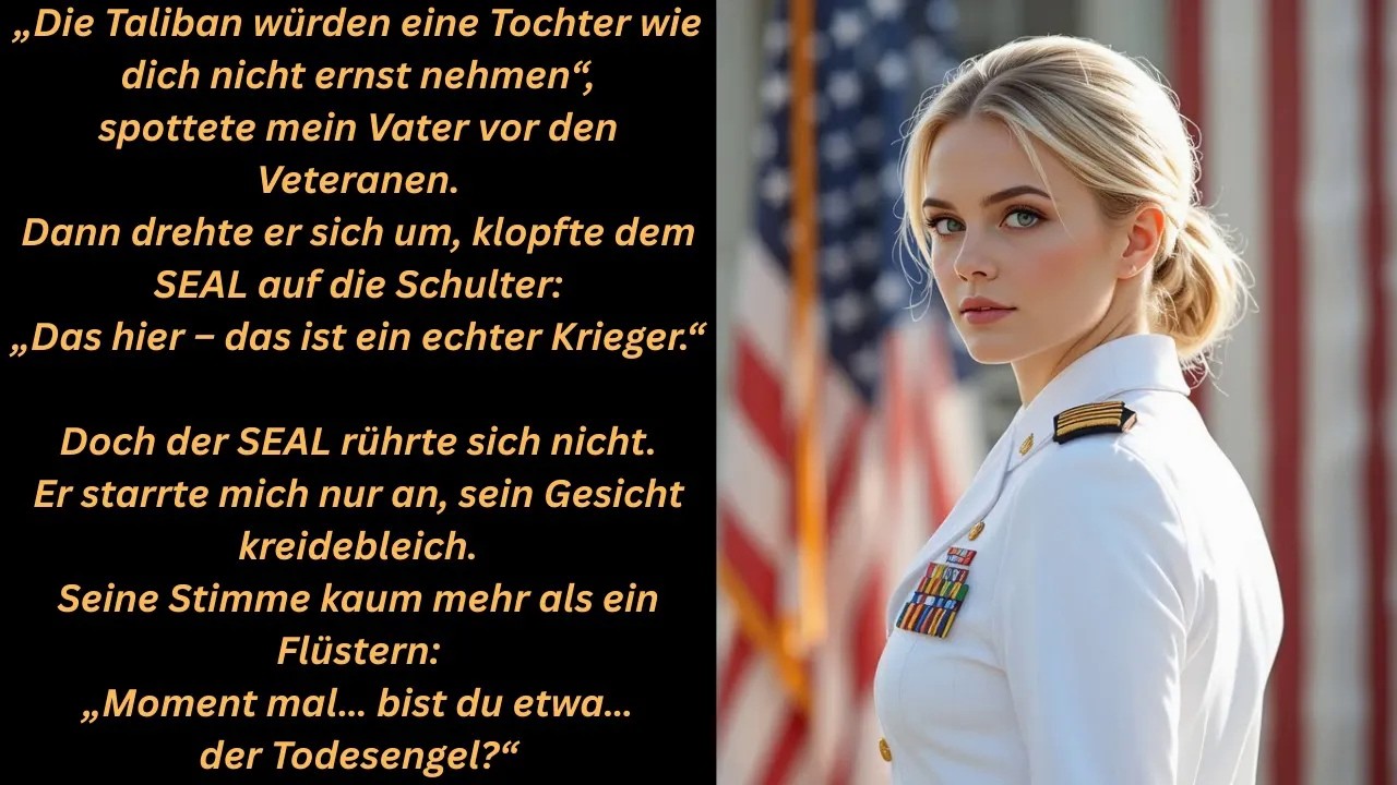 „Mein Vater verspottete mich – bis sein SEAL Schützling mich den Engel des Todes nannte“