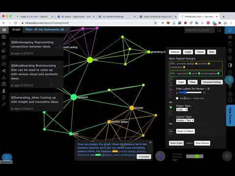 Analyzing the Content of your Mind Map with Mindmup and InfraNodus