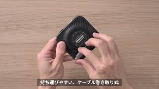 モバイルドッキングステーション（巻き取り USB Type-C PD100W 4K 8in1 HDMI VGA microSD&SDカード イーサネット）400-HUB091S