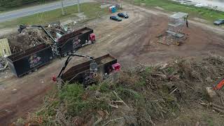 Hurricane Sally debris removal site in Orange Beach, Alabama on Thursday, October 8, 2020