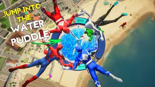 Extreme Skydive Base Jump Superhero Challenge with Goku Spiderman Hulk Superman and more Superheroes screenshot 1