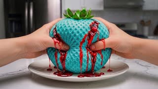 Giant Fruit Ball Explosion 😱  Satisfying Crushing ASMR 🍓🥥