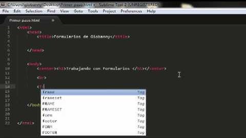 Primera parte 1 Formulario con html