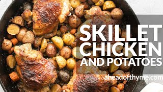 Skillet Chicken Thighs and Potatoes