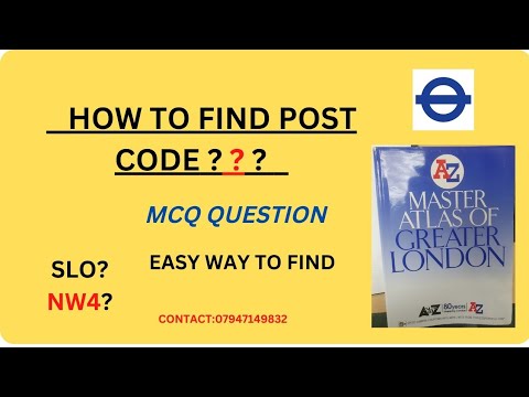 How to Find POST CODE Area? Topographic Test MCQ QUESTION #2022