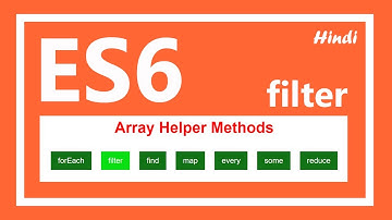 ES6 tutorial | JavaScript array filter method in Hindi