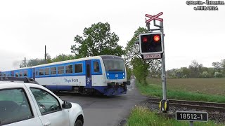 železniční přejezd Bezděkov u Klatov - P849 / 15.04.2024 / Czech railroad crossing