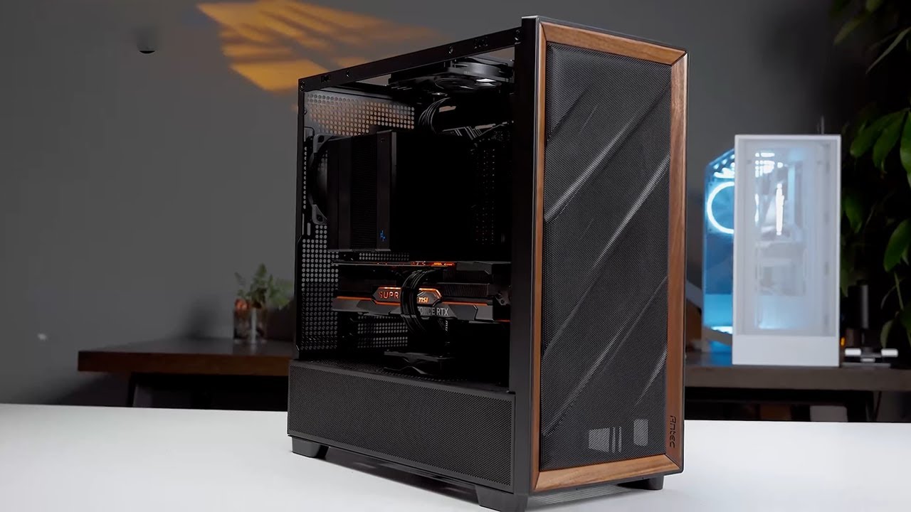 Antec Flux Pro Full Black Pc Build - YouTube