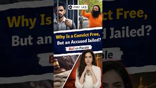 Why is a Convict FREE but an Accused in JAIL? ⚖️ Bail vs Parole Explained #shorts