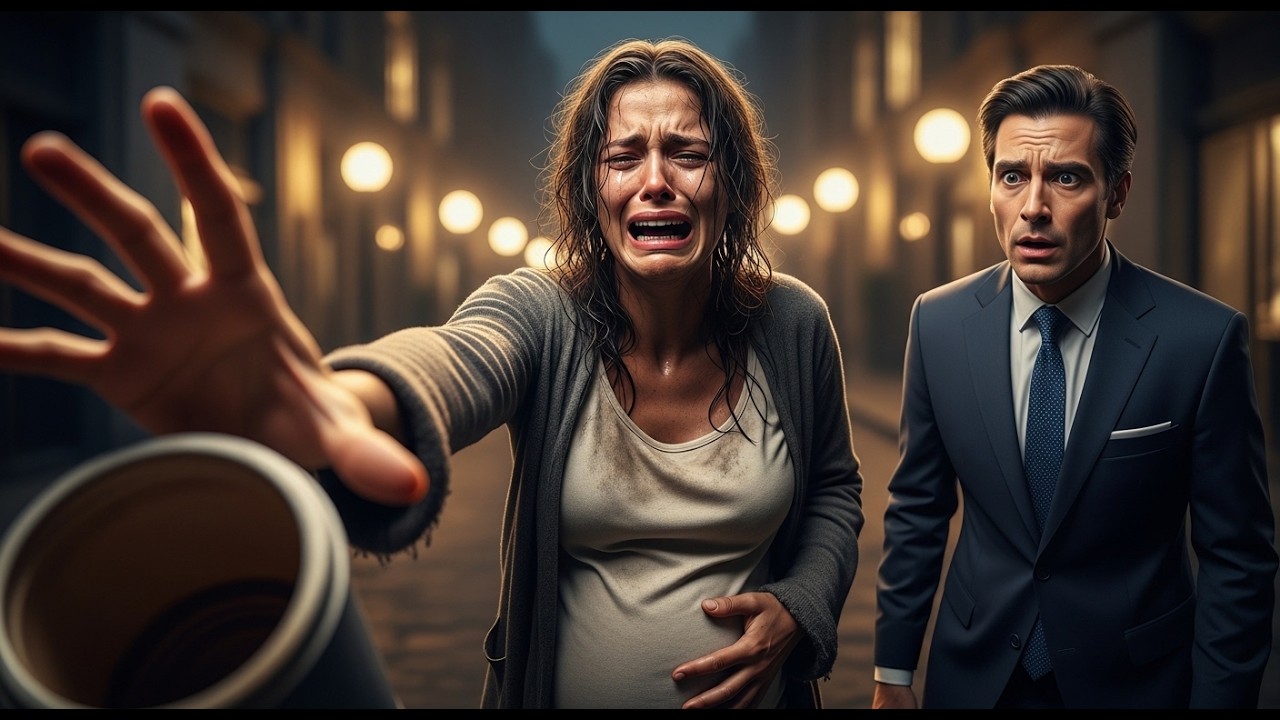 EMBARAZADA PIDE SOBRAS EN LA CALLE… LO QUE EL MILLONARIO DESCUBRE CAMBIA TODO PARA SIEMPRE