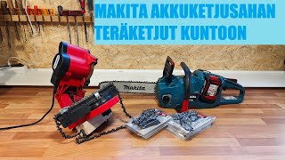 Makita Akkuketjusaha | Teräketjut kuntoon