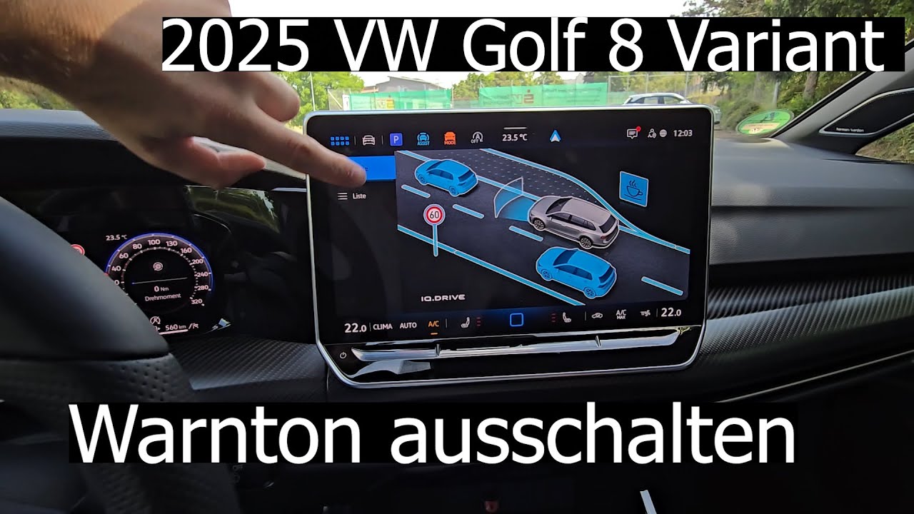 2025 VW Golf 8 R Variant - Geschwindigkeit Warnton deaktivieren