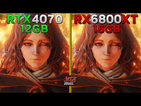 RTX 4070 12GB vs RX 6800 XT 16GB - Tested in 15 games