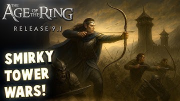 Smirky Tower Wars! | Age of the Ring Mod 9.1 | Wave Defense Custom map! | BFME Tower Wars!