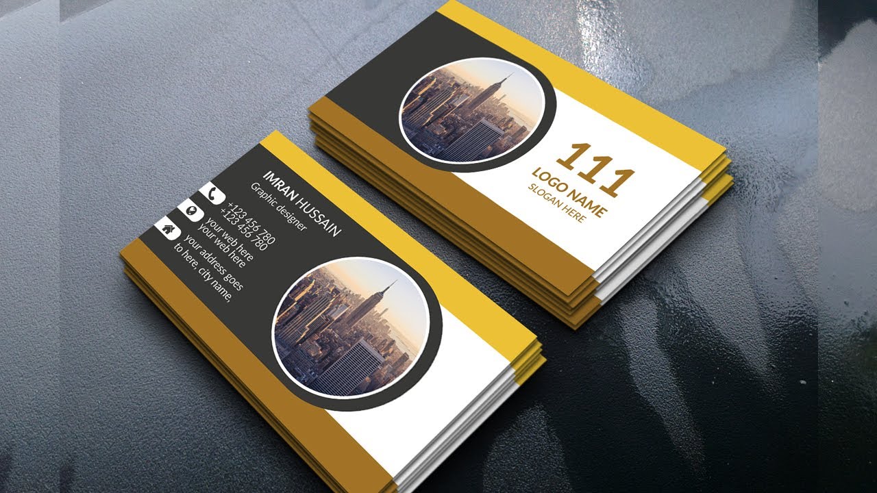 Business card design tutorial Full Bangla Adobe illustrator YouTube