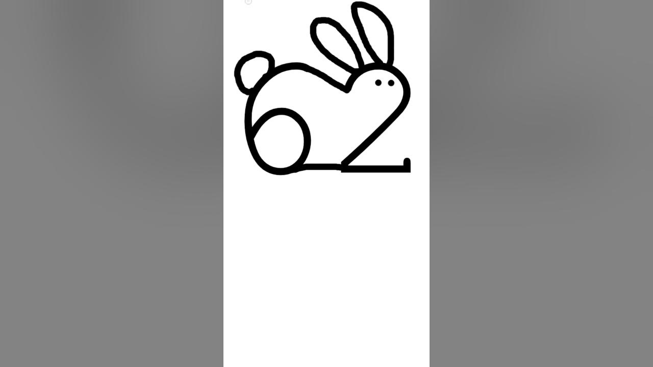 62 den Tavşan Nasıl Çizilir? Sayılardan Hayvan Çizimi / How to Draw a