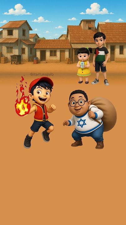 Denis salaman sama Boboiboy api 😂