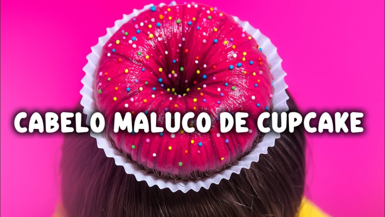 🎀Você nunca imaginou que esse cabelo viraria um CUPCAKE! 😱🍰 Passo a passo.