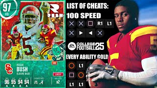 REGGIE BUSH IS LITERALLY A CHEAT CODE IN CFB 25!!!