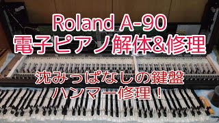 Digital Piano Keyboard Repair - Roland A-90 - YouTube